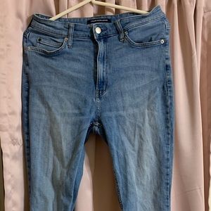 Calvin Klein boot cut jeans, straight leg jeans